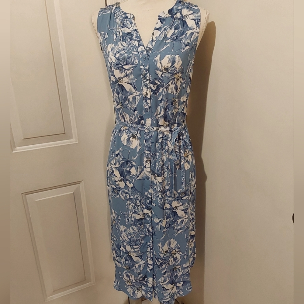 🌺 NEW Rose & Olive Shirttail Poly Dress